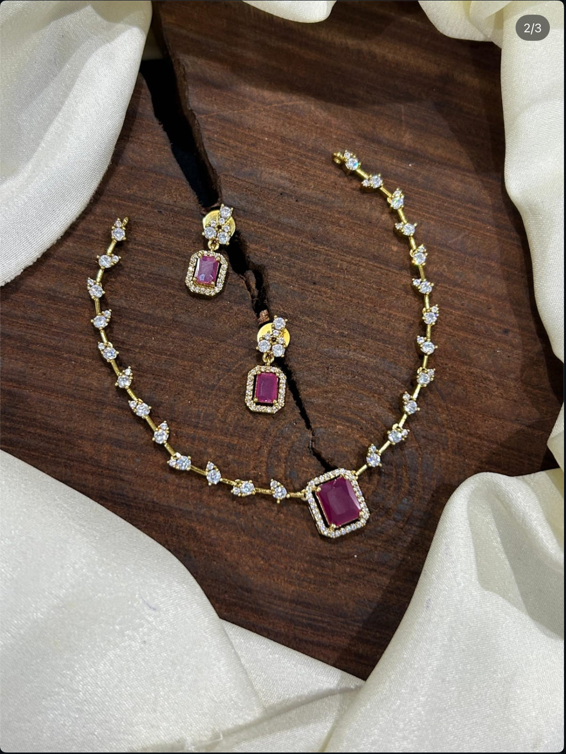 Stone simple necklace
