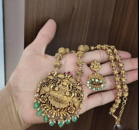 Peacock with Lakshmi haram(H-29)
