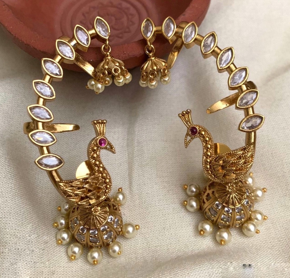 Premium jumka with ear cuffs