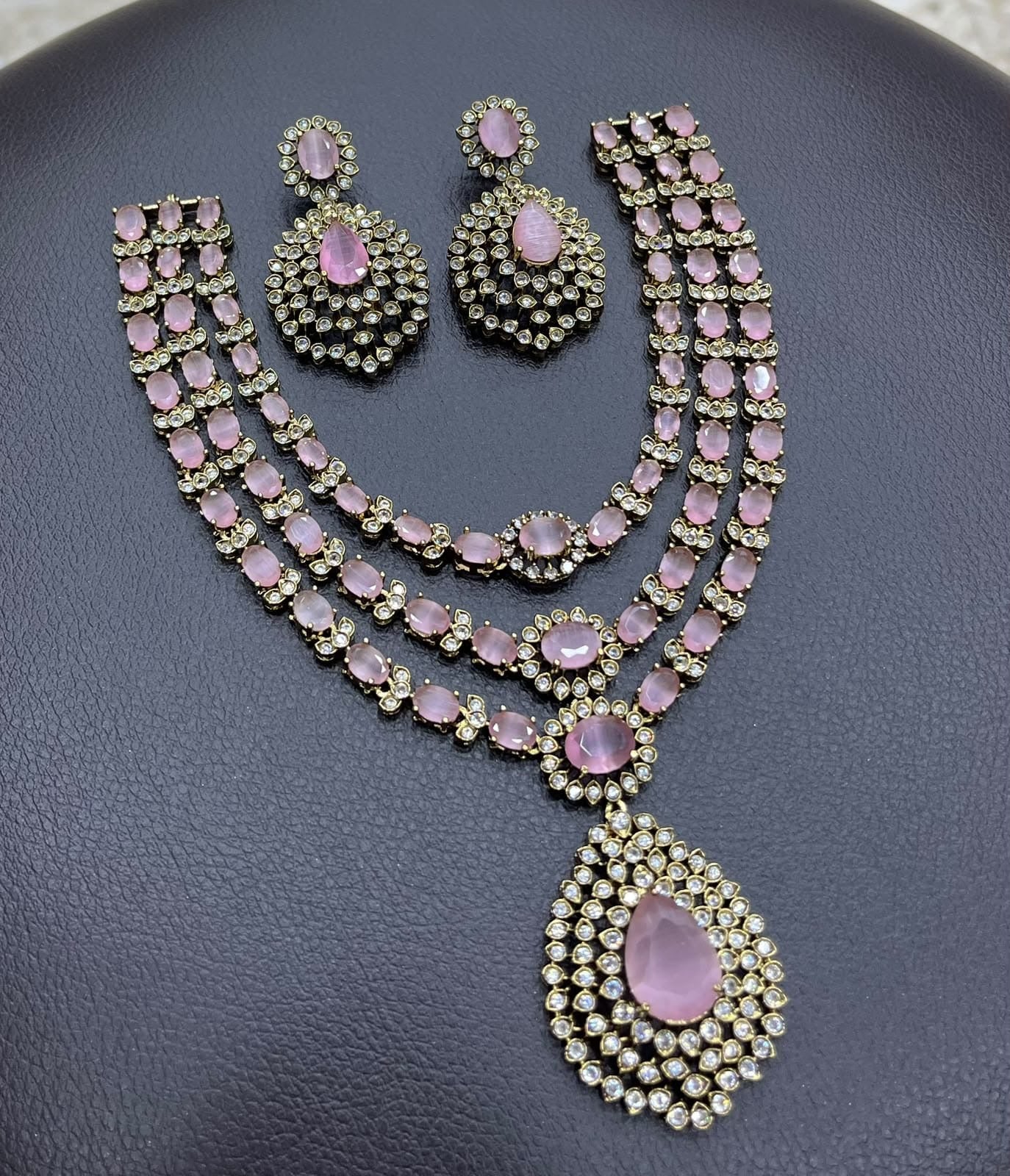 3 layer pink stone