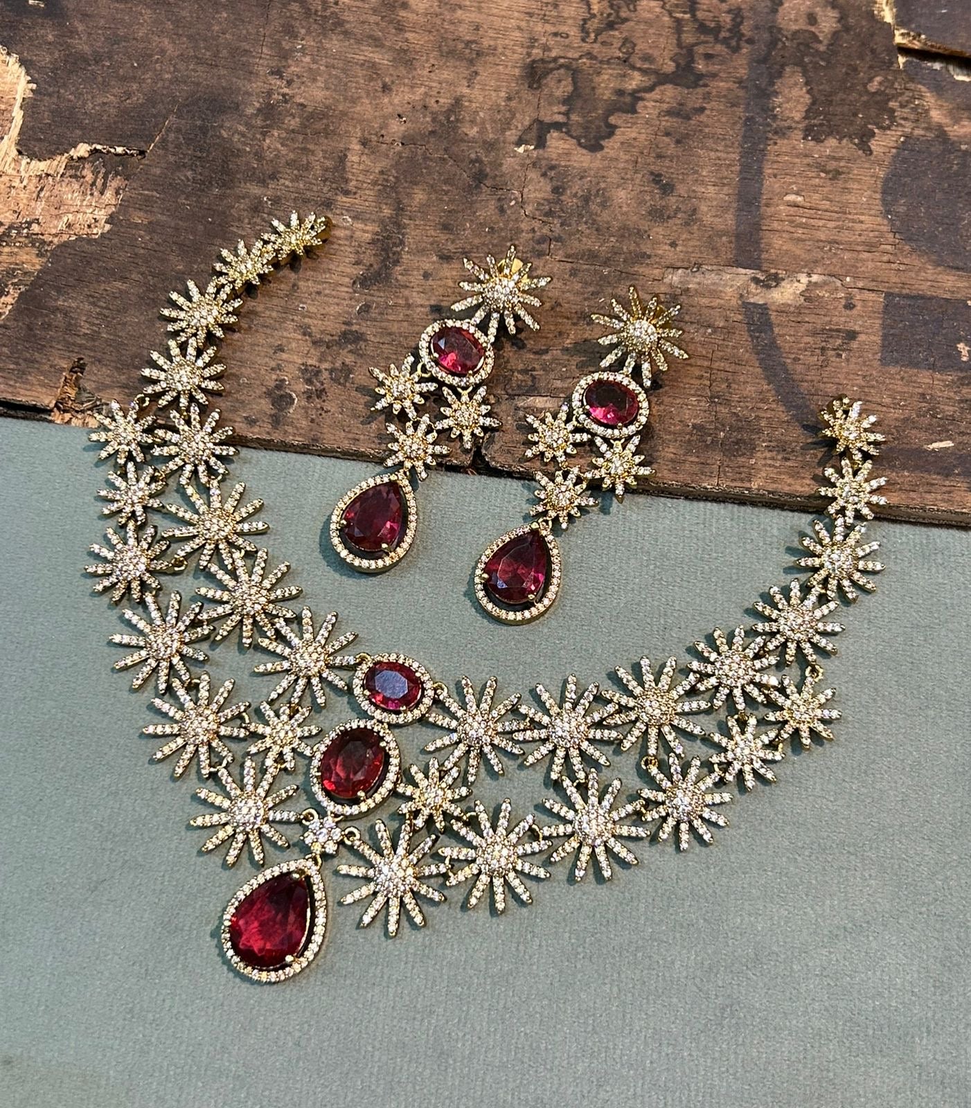 Sun design necklace