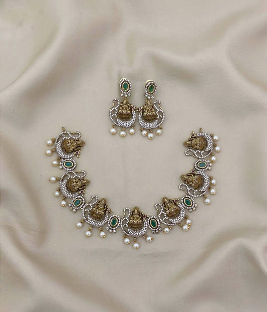 Lakshmi design with stones (DR-47)