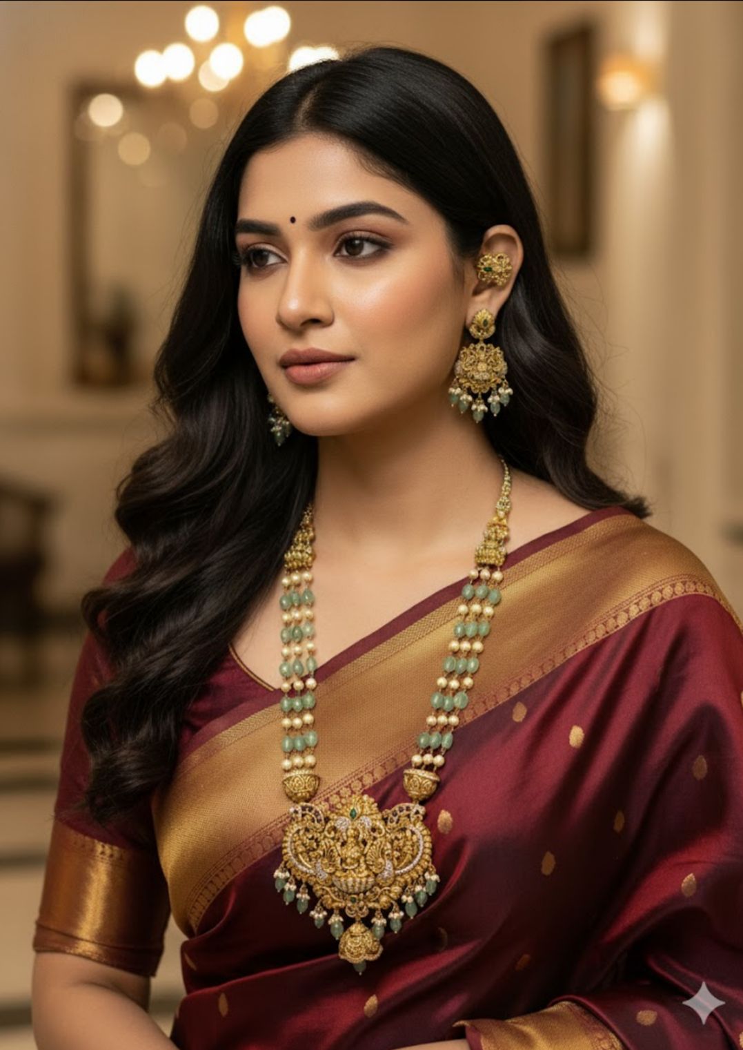 Premium green beads haram(PJ-82)