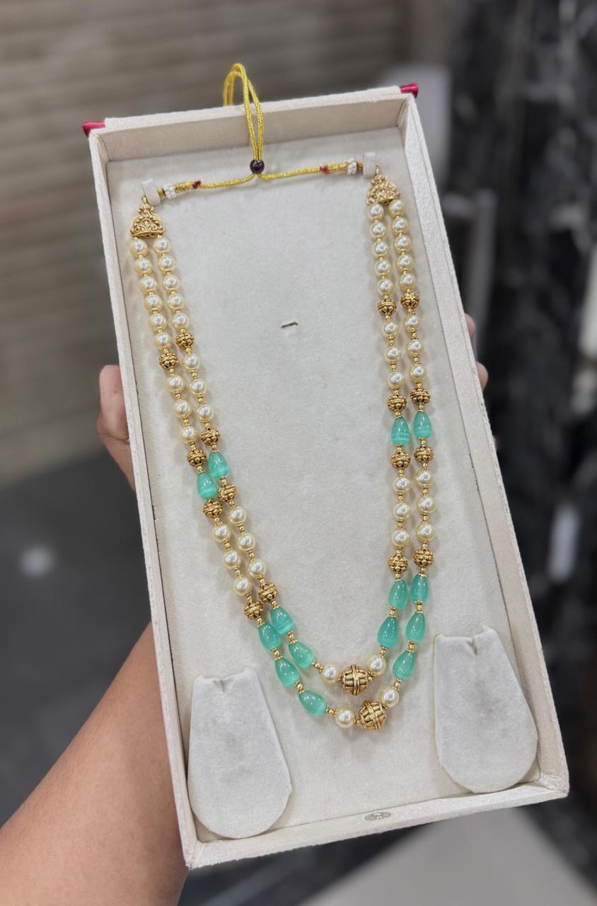 2 layer beads necklace