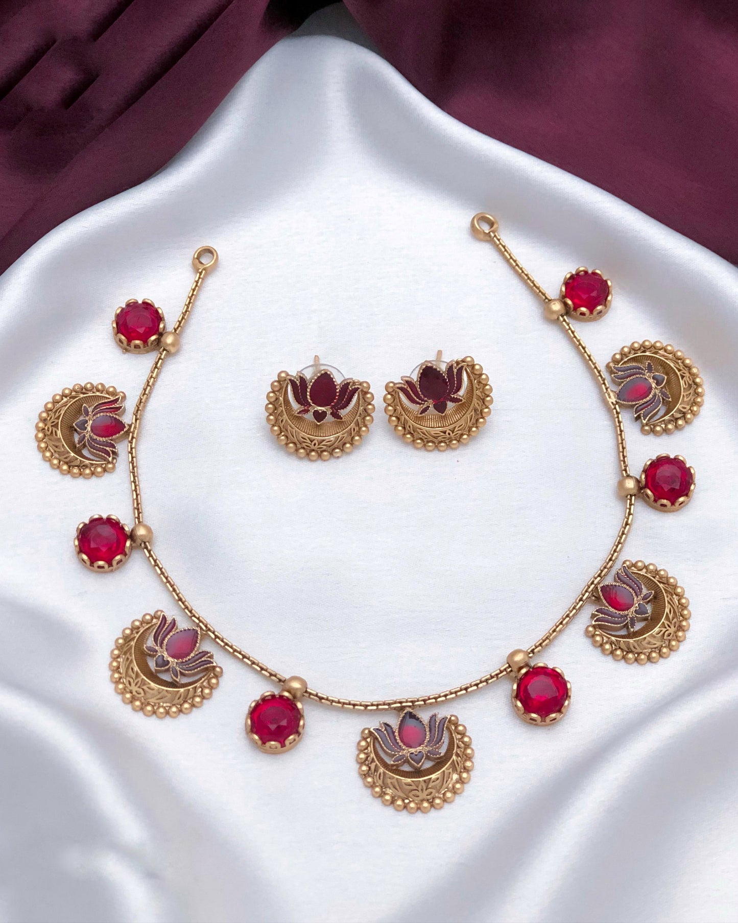 Lotus with half moon