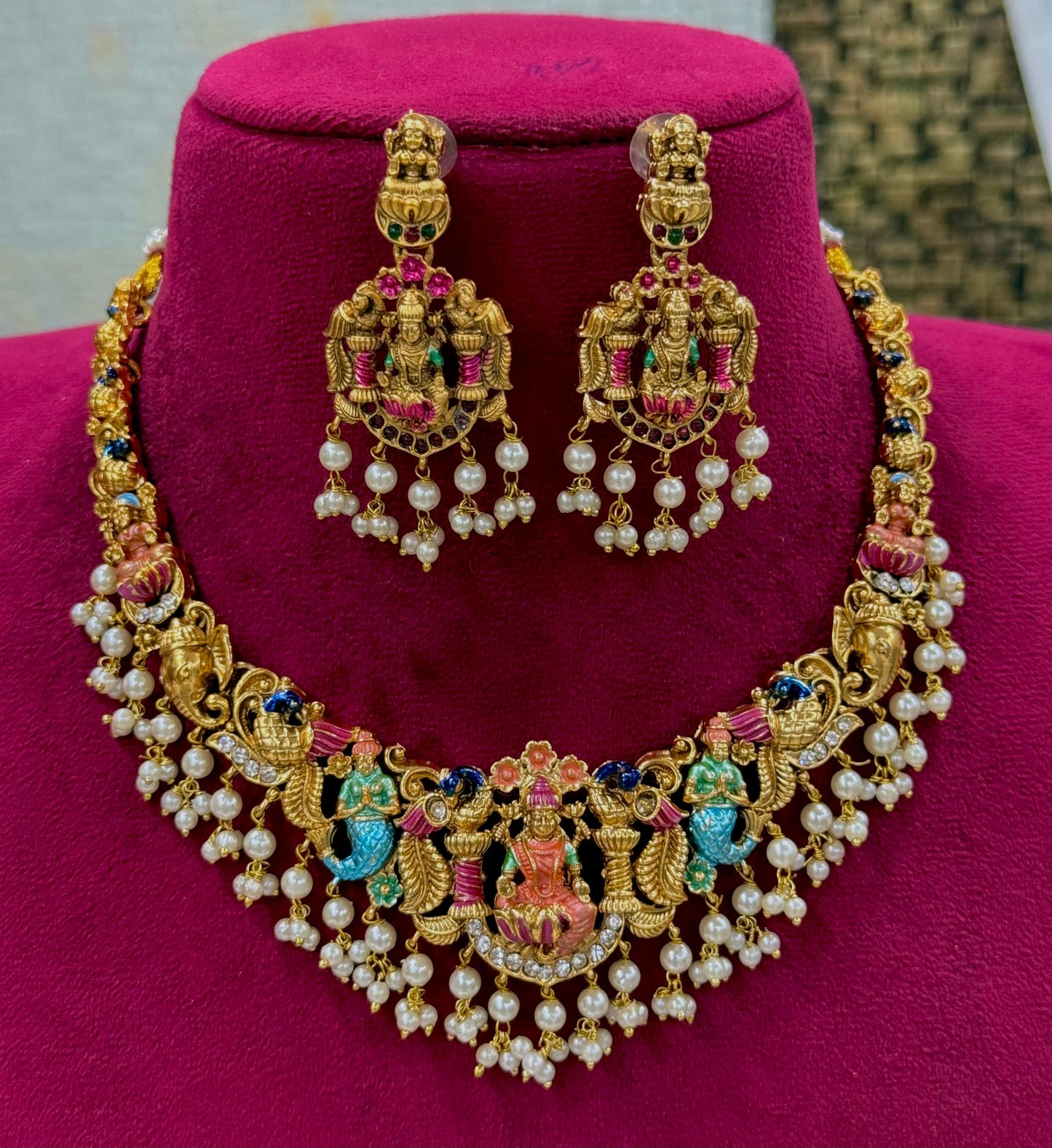 Hand painted necklace