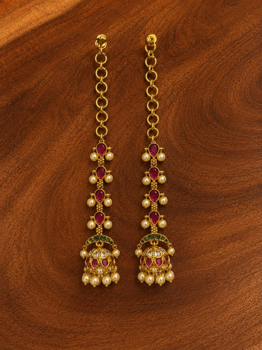 Cute jumka with earchain