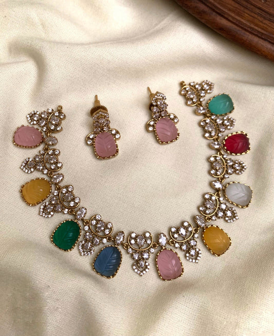 Navarathna necklace(VJ-6)