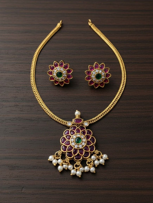 Flower pendent chain