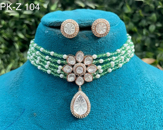 Beads polki choker