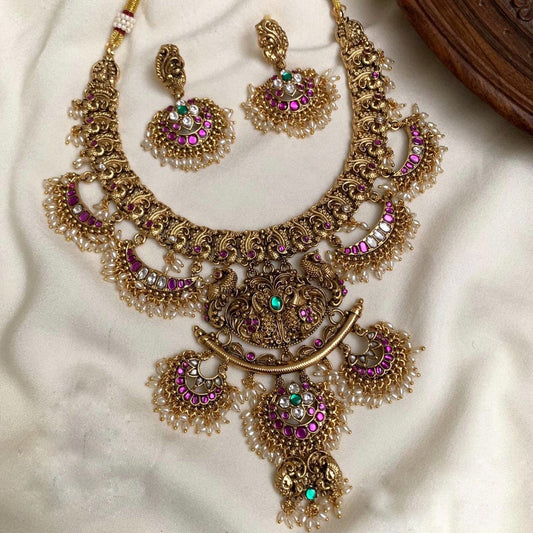 Premium layer jadau necklace