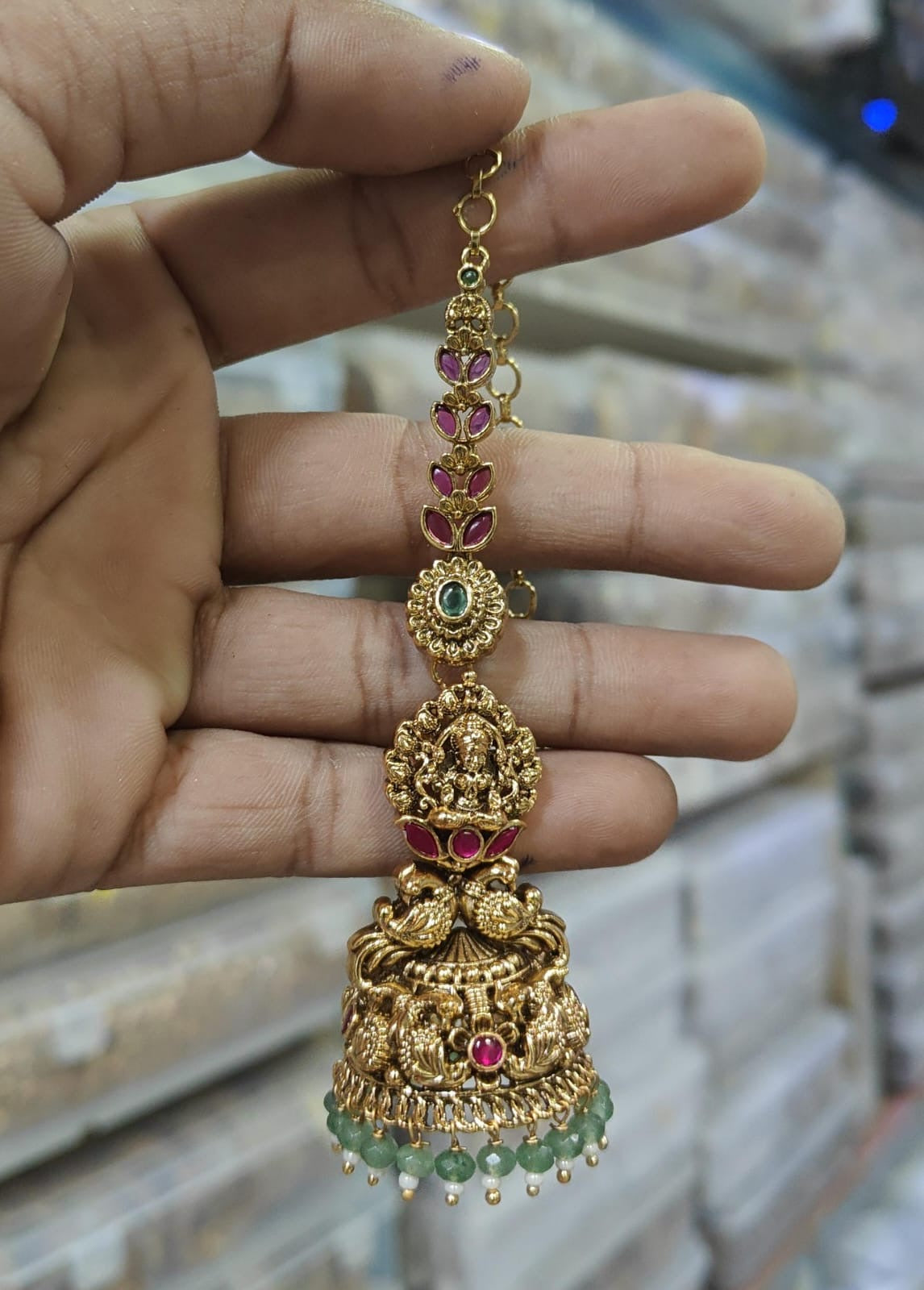Premium jumka with ear chain