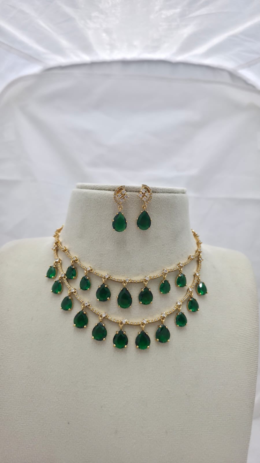 2 layer stone necklace