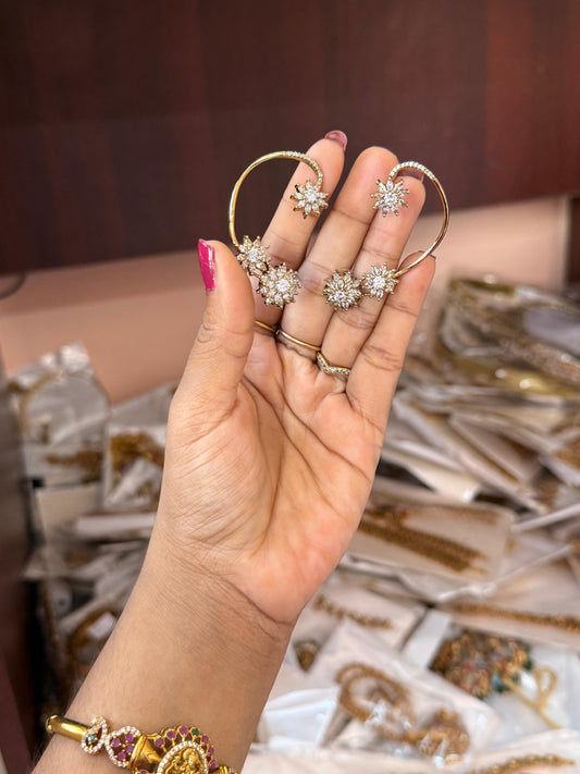 Stone ear cuff