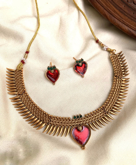 Simple heart shape pendent(N-9)