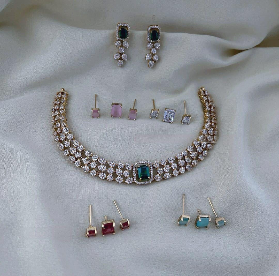 Color changeable 3 layer necklace jk (DR-54)