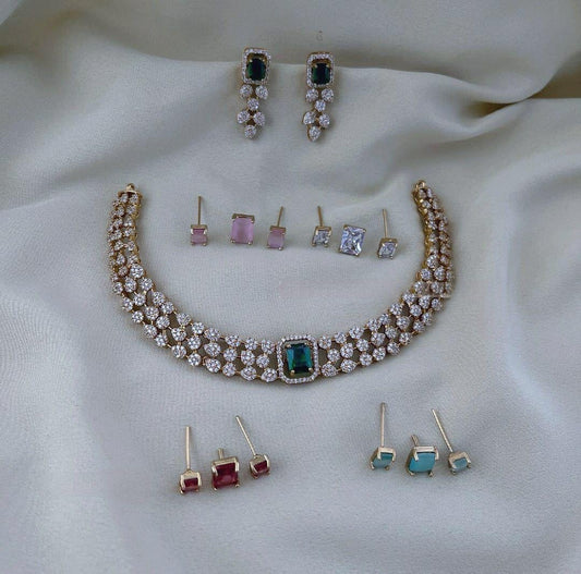 Color changeable 3 layer necklace jk (DR-54)