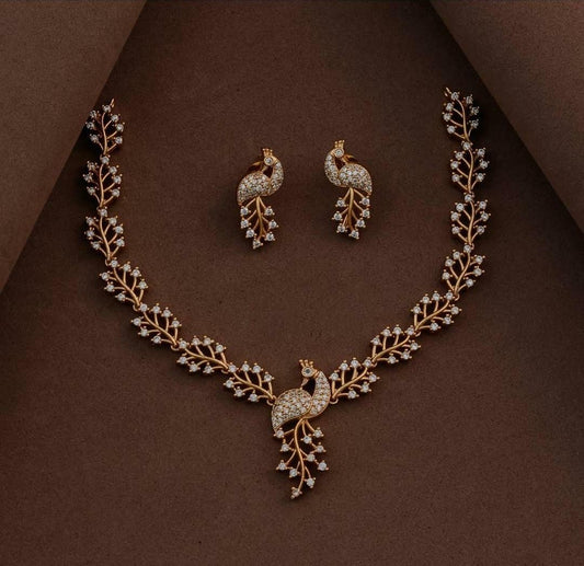 Peacock design necklace (N-90)