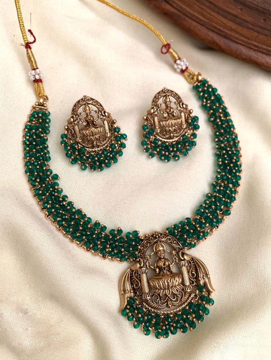 Lakshmi design beads necklace(N-43)