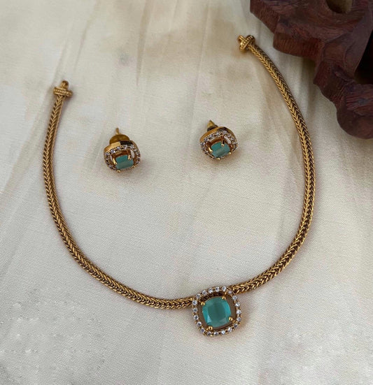 Single stone necklace (N-72)