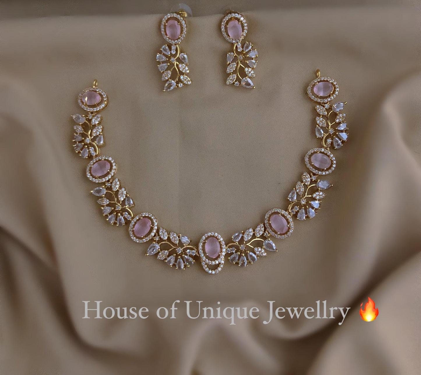 Simple cz neckalce
