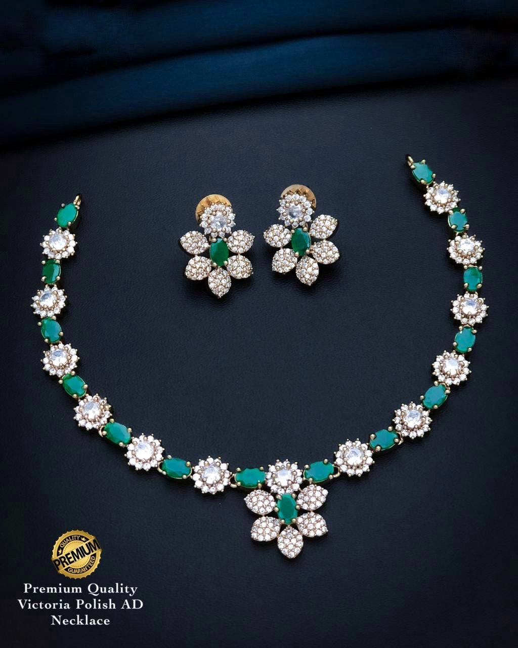 Flower stones necklace (DR-76)