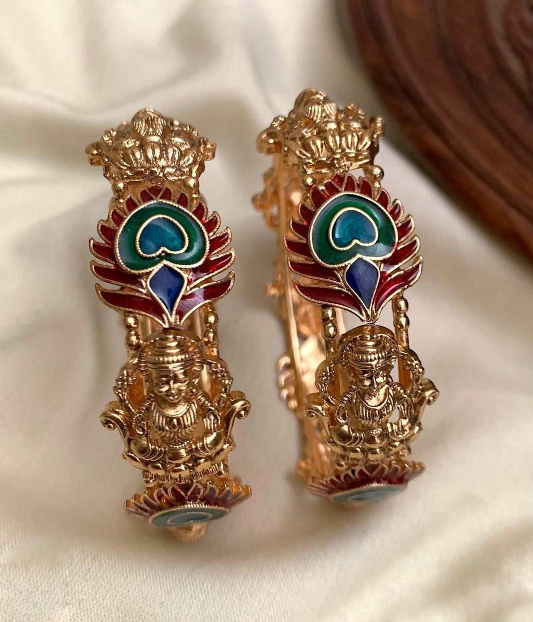 Peacock design bangles