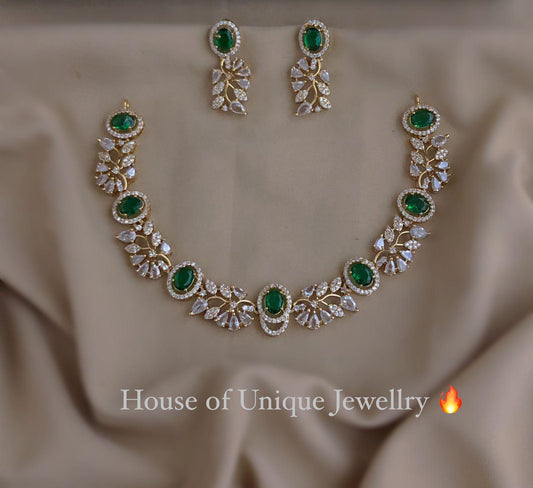 Simple cz neckalce
