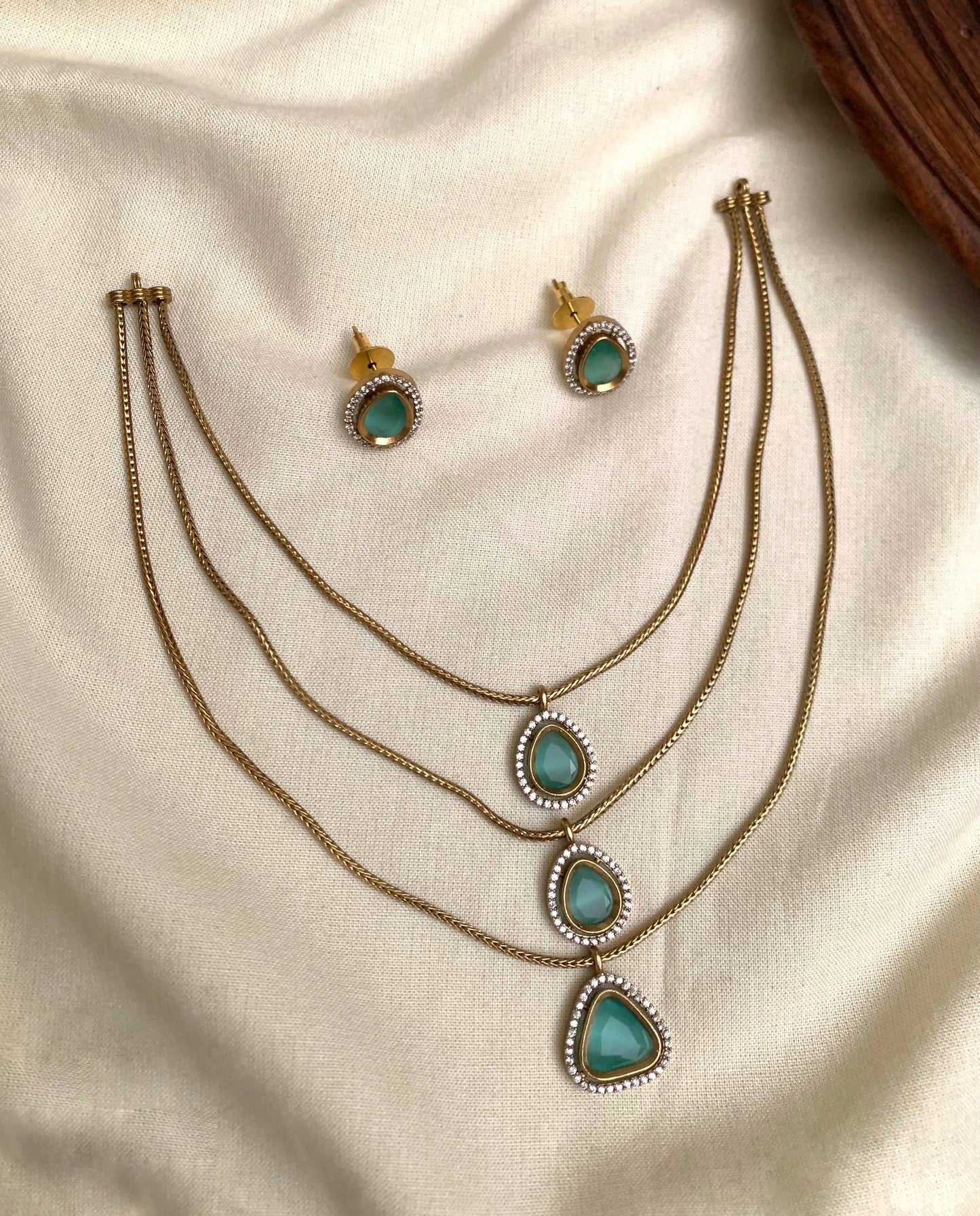 3 layer simple necklace(DR-6)