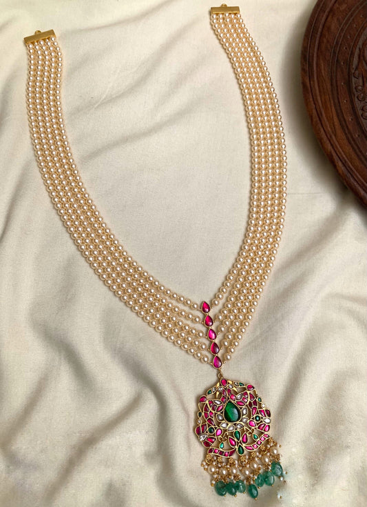 Long jadau Kundan haram (JK-31)
