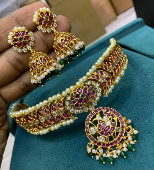 Chocker with jumka premium